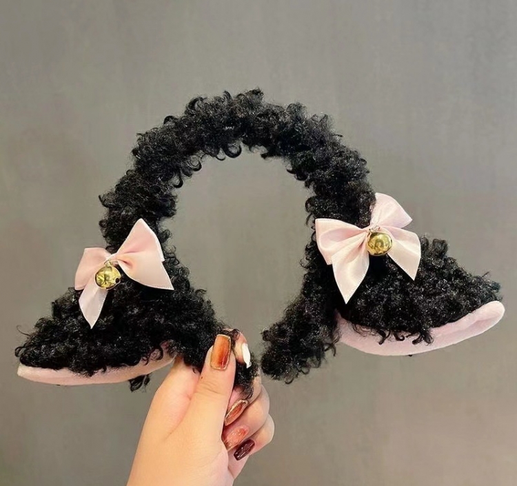 Cartoon plush hair hoop hair clip holiday headwear  price for 5 pcs