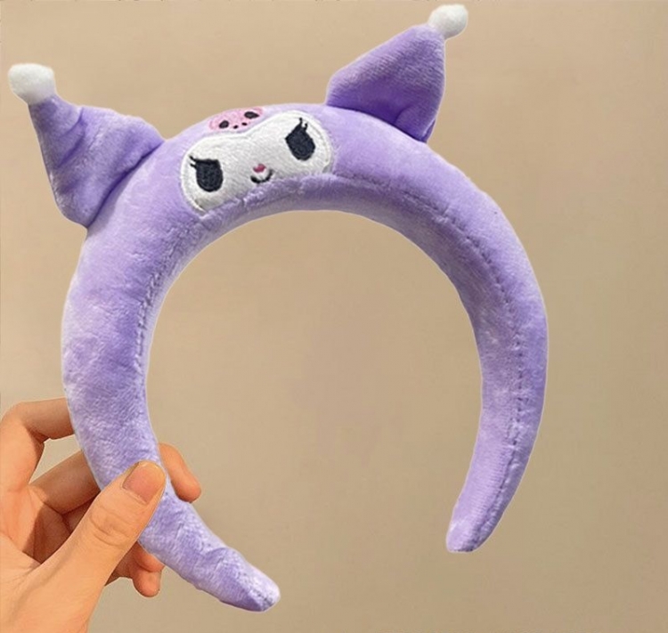 Kuromi Tongplush hair hoop hair clip holiday headwear  price for 3 pcs