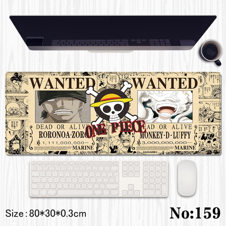One Piece Anime peripheral computer mouse pad office desk pad multifunctional pad 80X30X0.3cm  159