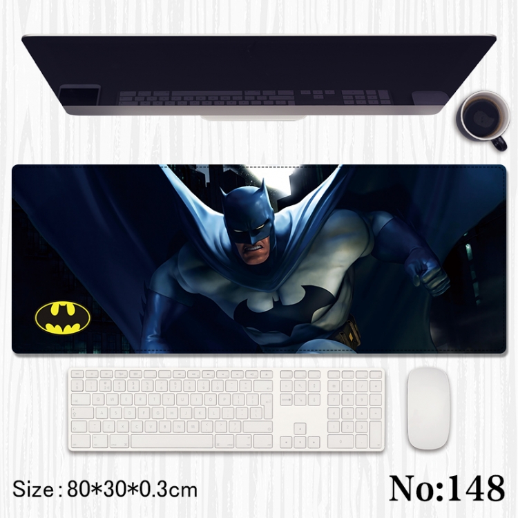 Batman Anime peripheral computer mouse pad office desk pad multifunctional pad 80X30X0.3cm