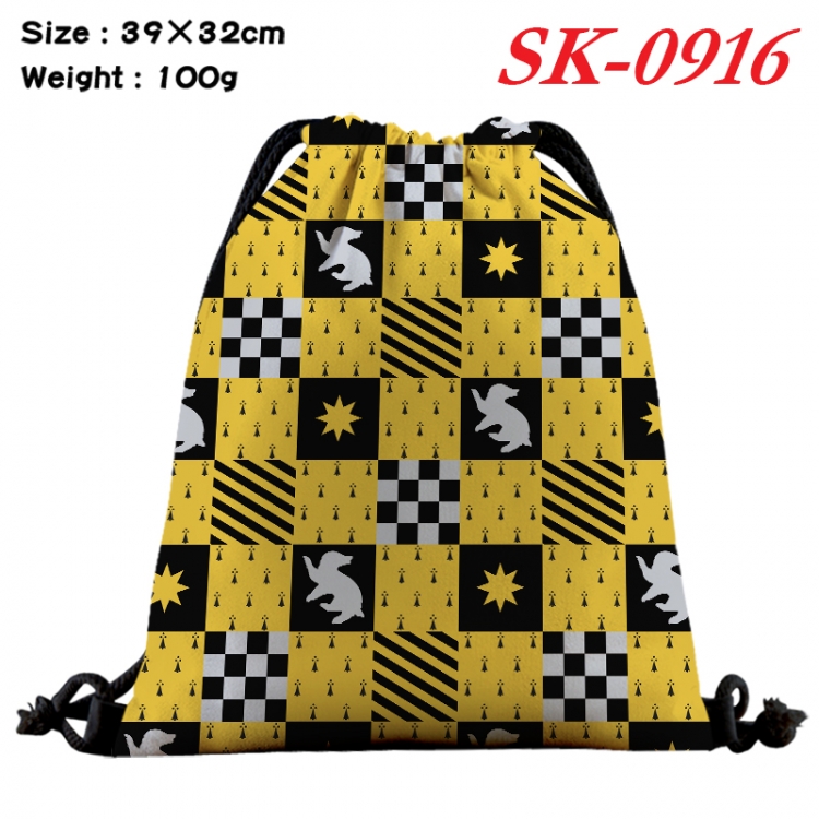 Harry Potter cartoon Waterproof Nylon Full Color Drawstring Pocket 39x32cm  SK-0916