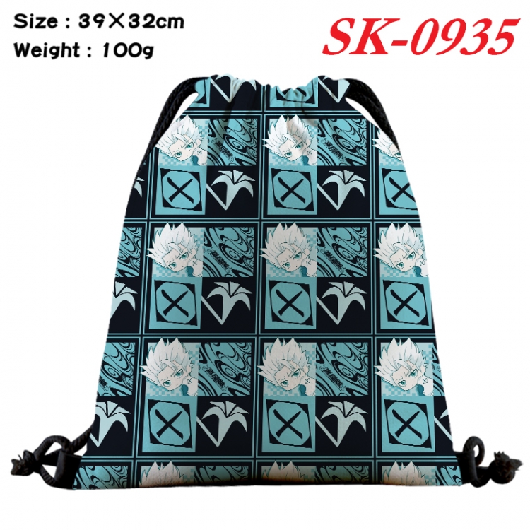 Bleach cartoon Waterproof Nylon Full Color Drawstring Pocket 39x32cm  SK-0935