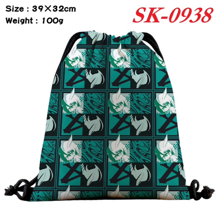 Bleach cartoon Waterproof Nylon Full Color Drawstring Pocket 39x32cm SK-0938