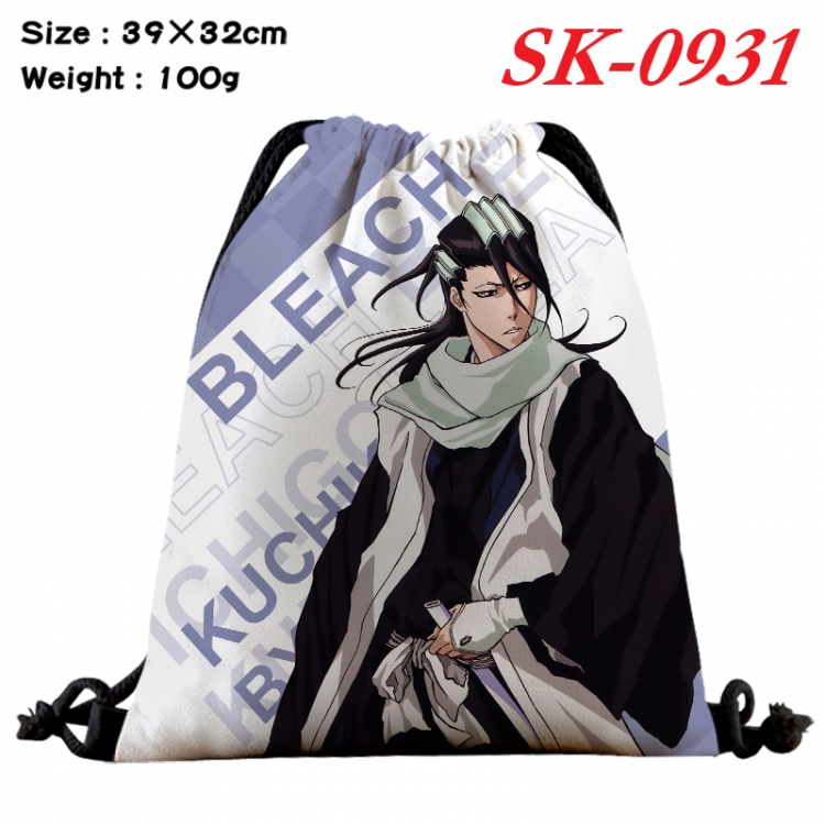 Bleach cartoon Waterproof Nylon Full Color Drawstring Pocket 39x32cm SK-0931