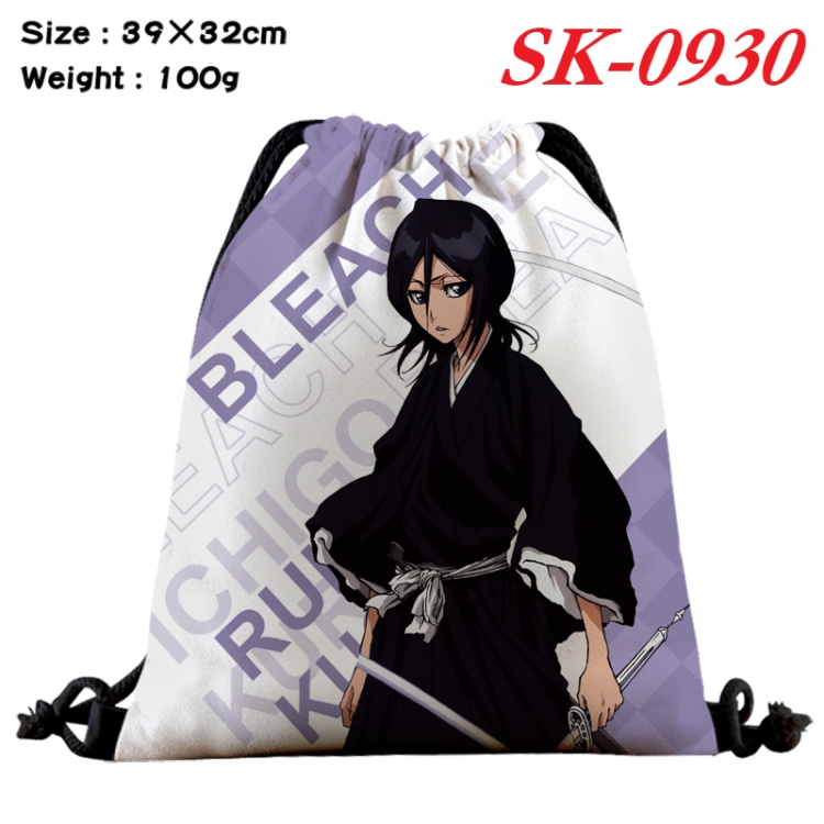 Bleach cartoon Waterproof Nylon Full Color Drawstring Pocket 39x32cm SK-0930