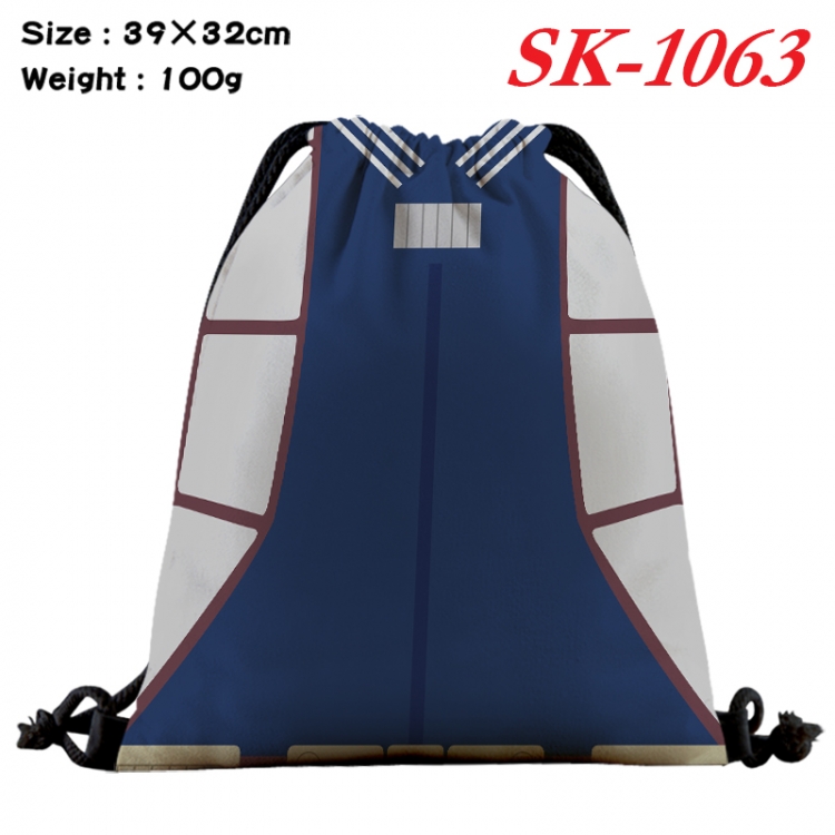 My Hero Academia cartoon Waterproof Nylon Full Color Drawstring Pocket 39x32cm SK-1063
