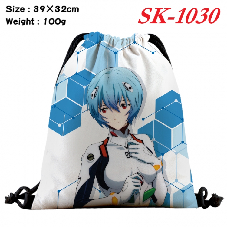 EVA cartoon Waterproof Nylon Full Color Drawstring Pocket 39x32cm  SK-1030