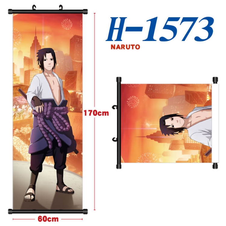 Naruto Black plastic rod cloth hanging canvas painting Wall Scroll 60x170cm  H-1573