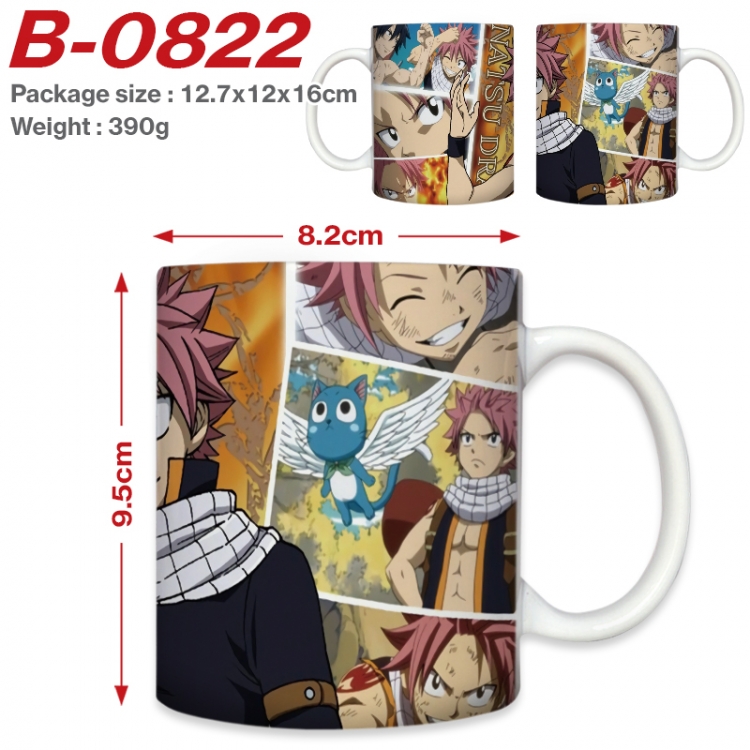 Fairy tail Anime printed ceramic mug 400ml (single carton foam packaging)  B-0822
