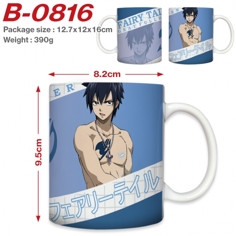 Fairy tail Anime printed ceramic mug 400ml (single carton foam packaging) B-0816