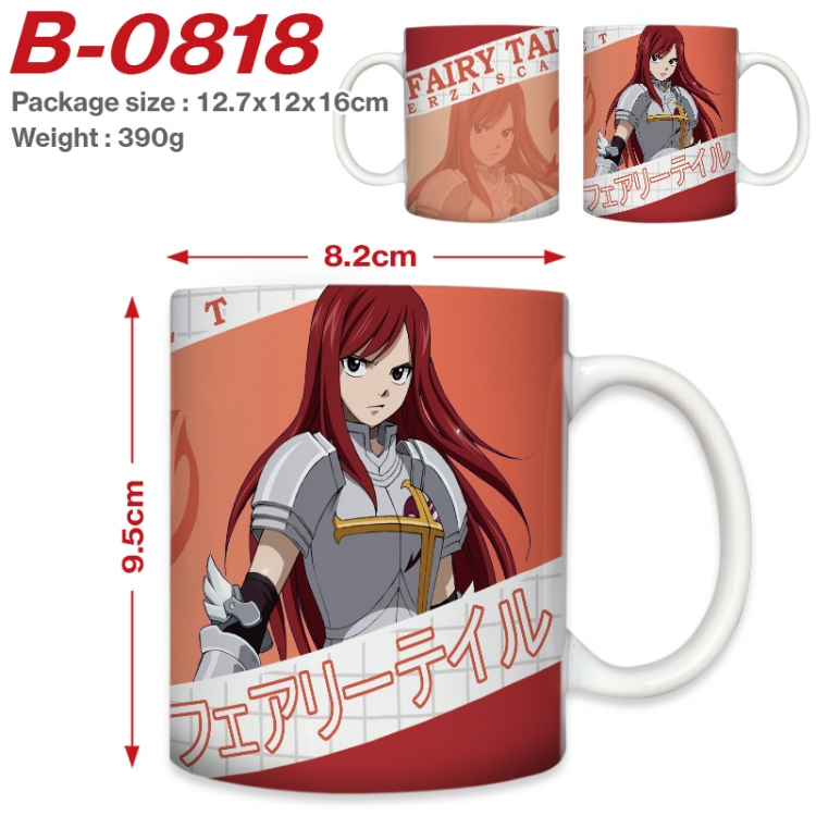 Fairy tail Anime printed ceramic mug 400ml (single carton foam packaging) B-0818