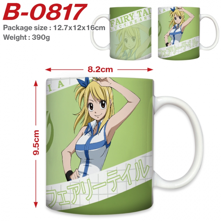 Fairy tail Anime printed ceramic mug 400ml (single carton foam packaging)  B-0817
