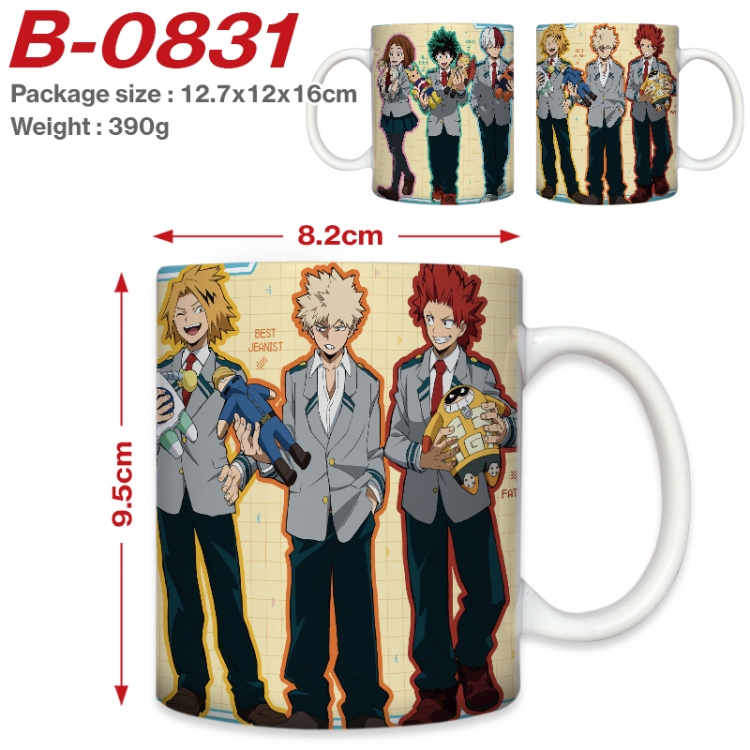 My Hero Academia Anime printed ceramic mug 400ml (single carton foam packaging) B-0831