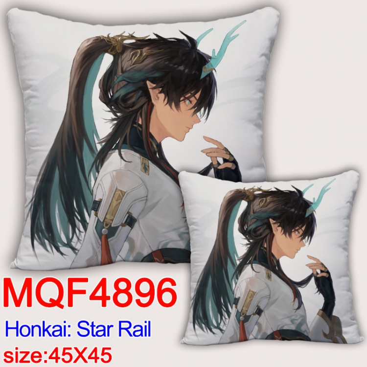 Honkai: Star Rail Anime square full-color pillow cushion 45X45CM NO FILLING MQF-4896