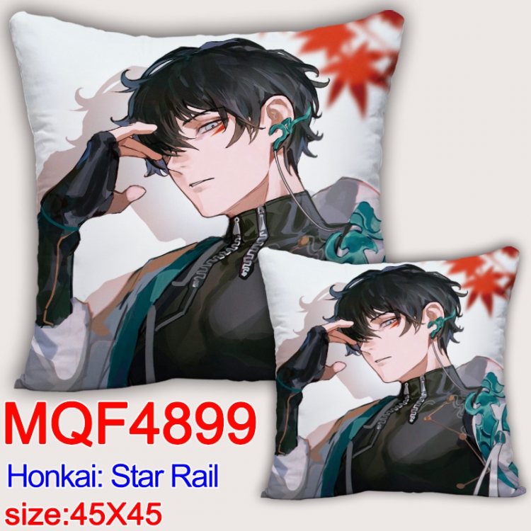 Honkai: Star Rail Anime square full-color pillow cushion 45X45CM NO FILLING MQF-4899