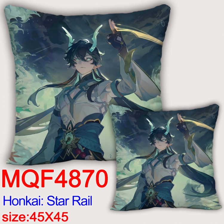 Honkai: Star Rail Anime square full-color pillow cushion 45X45CM NO FILLING MQF-4870