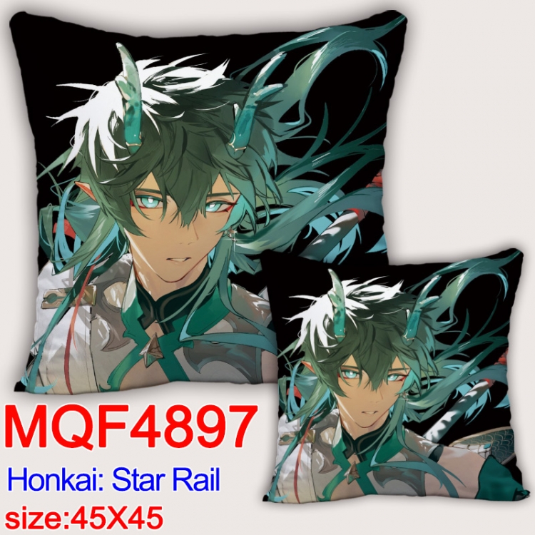 Honkai: Star Rail Anime square full-color pillow cushion 45X45CM NO FILLING MQF-4897