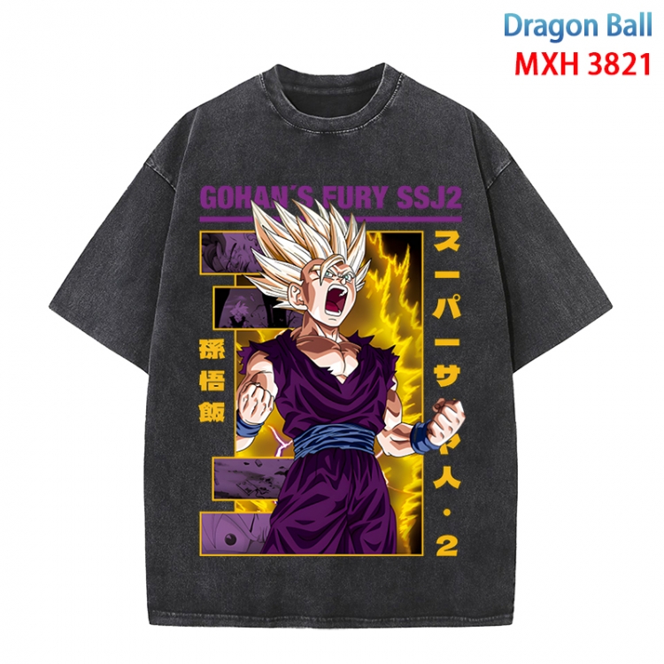 DRAGON BALL Anime peripheral pure cotton washed and worn T-shirt from S to 4XL  MXH-3821