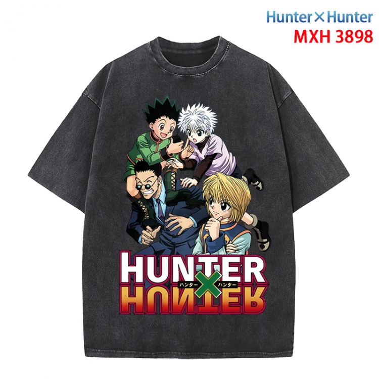 HunterXHunter Anime peripheral pure cotton washed and worn T-shirt from S to 4XL  MXH-3898