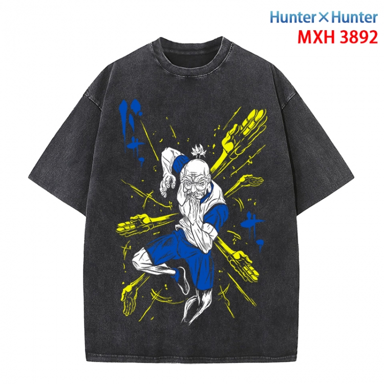 HunterXHunter Anime peripheral pure cotton washed and worn T-shirt from S to 4XL MXH-3892