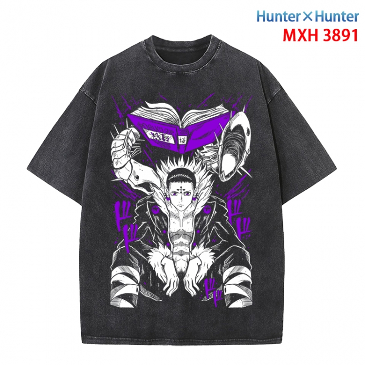 HunterXHunter Anime peripheral pure cotton washed and worn T-shirt from S to 4XL  MXH-3891