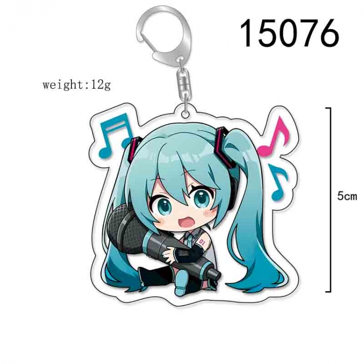Hatsune Miku Anime Acrylic Keychain Charm price for 5 pcs 15076