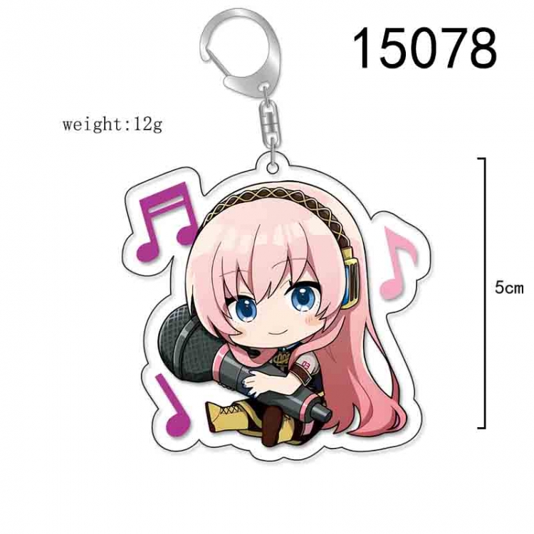 Hatsune Miku Anime Acrylic Keychain Charm price for 5 pcs 15078