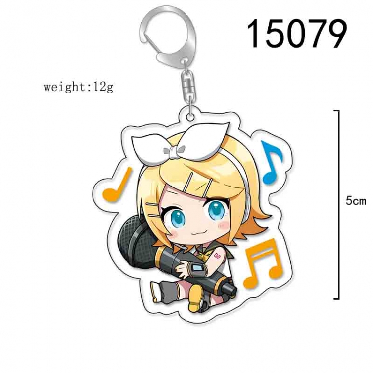 Hatsune Miku Anime Acrylic Keychain Charm price for 5 pcs 15079