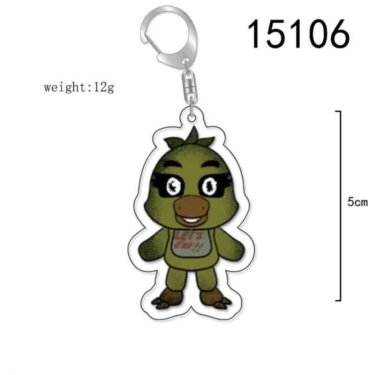 Five Nights at Freddys Anime Acrylic Keychain Charm price for 5 pcs 15106