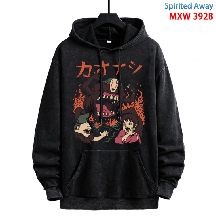 Spirited Away Anime peripheral washing and worn-out pure cotton sweater from S to 3XL  MXW-3928-1