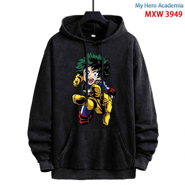 My Hero Academia Anime peripheral washing and worn-out pure cotton sweater from S to 3X  MXW-3949-1L