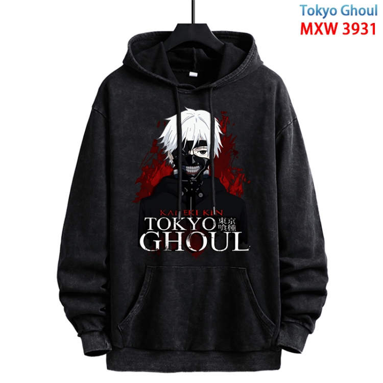 Tokyo Ghoul Anime peripheral washing and worn-out pure cotton sweater from S to 3XL MXW-3931-1