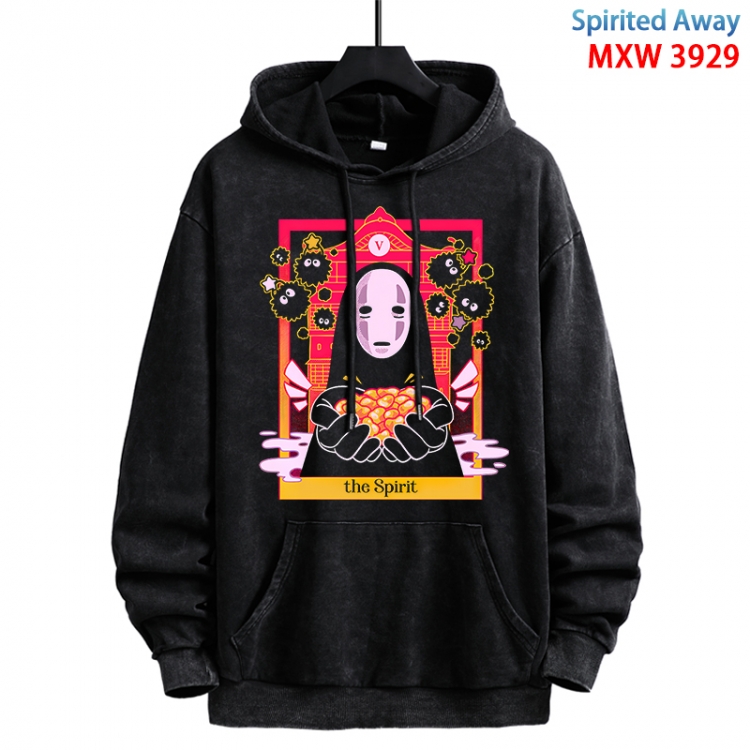 Spirited Away Anime peripheral washing and worn-out pure cotton sweater from S to 3XL MXW-3929-1