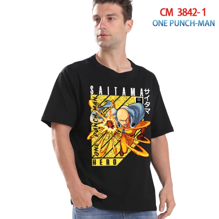 One Punch Man Printed short-sleeved cotton T-shirt from S to 4XL  3842-1