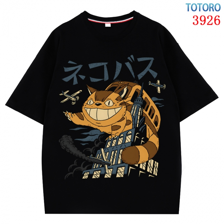 TOTORO  Anime Pure Cotton Short Sleeve T-shirt Direct Spray Technology from S to 4XL  CMY-3926-2