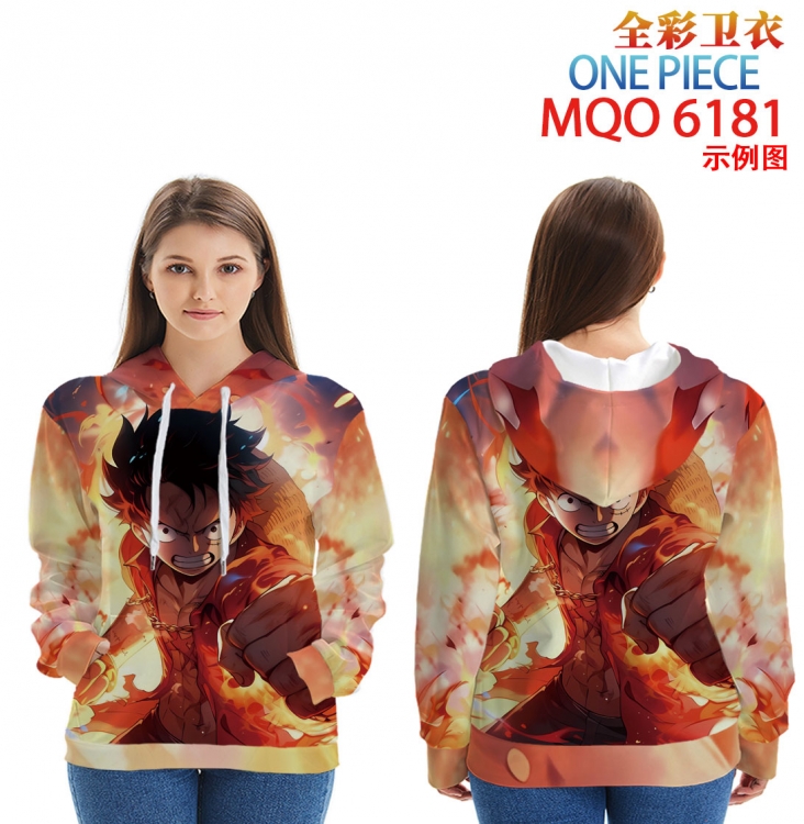 One Piece Long Sleeve Hooded Full Color Patch Pocket Sweatshirt from XXS to 4XL MQO 6181