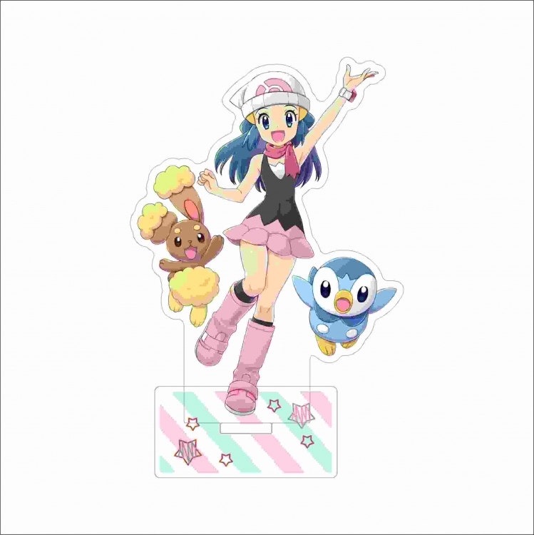 Pokemon Anime characters acrylic Standing Plates Keychain 15cm