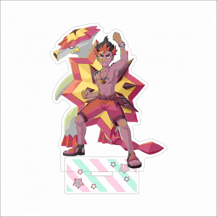 Pokemon Anime characters acrylic Standing Plates Keychain 15cm