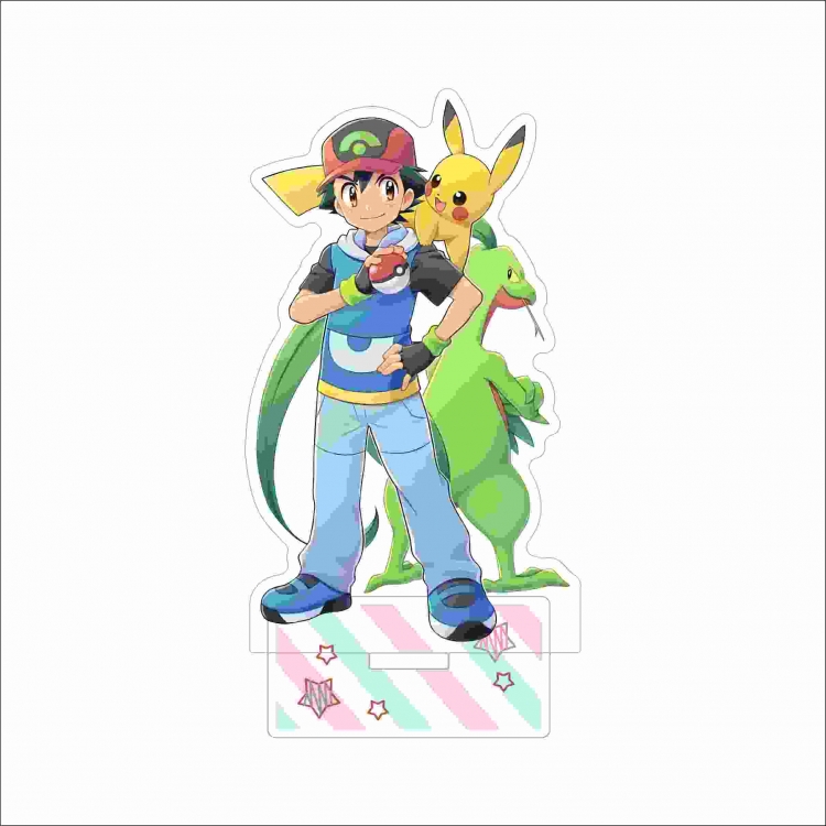 Pokemon Anime characters acrylic Standing Plates Keychain 15cm