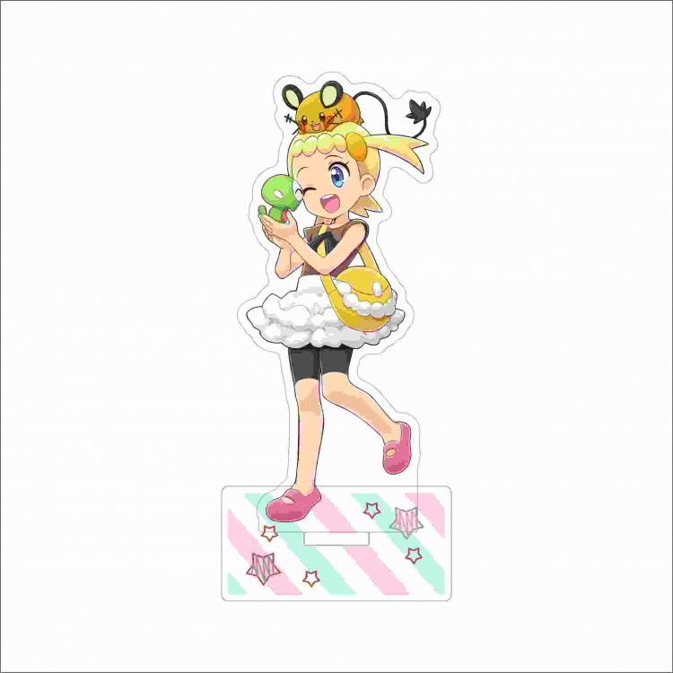 Pokemon Anime characters acrylic Standing Plates Keychain 15cm