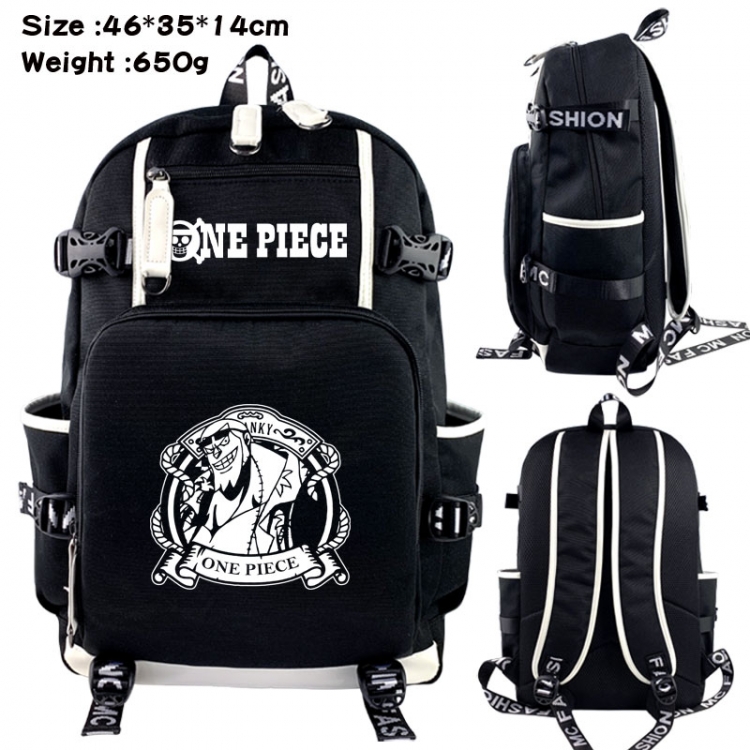 One Piece Animation upper and lower data canvas backpack 46X35X14CM 650G