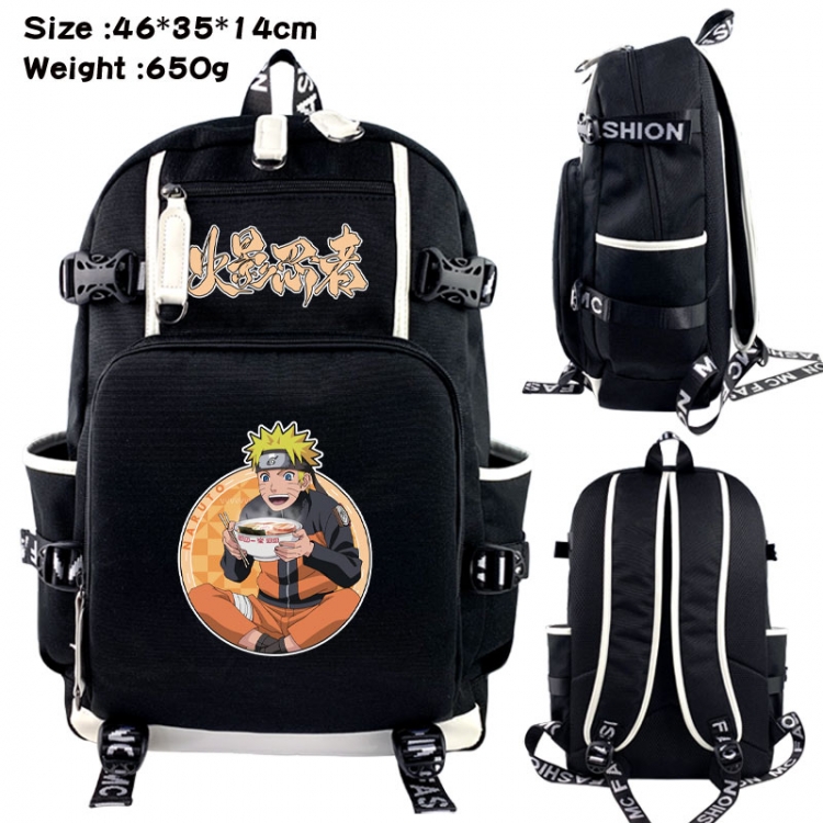 Naruto Animation upper and lower data canvas backpack 46X35X14CM 650G