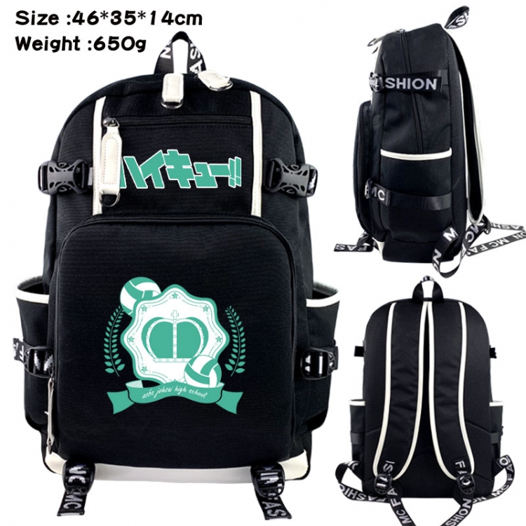 Haikyuu!! Animation upper and lower data canvas backpack 46X35X14CM 650G