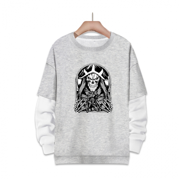 Overlord Anime fake two-piece thick round neck sweater from S to 3XL