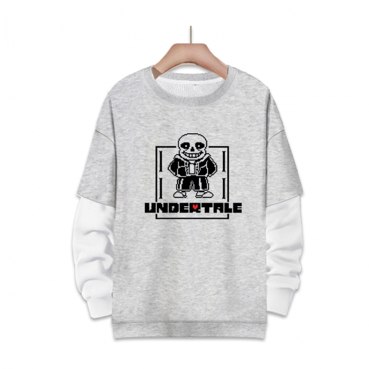 Undertale Anime fake two-piece thick round neck sweater from S to 3XL