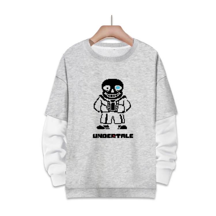 Undertale Anime fake two-piece thick round neck sweater from S to 3XL