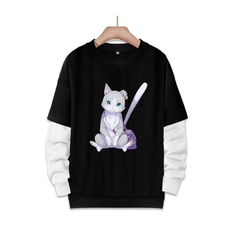 Re:Zero kara Hajimeru Isekai Seikatsu Anime fake two-piece thick round neck sweater from S to 3XL