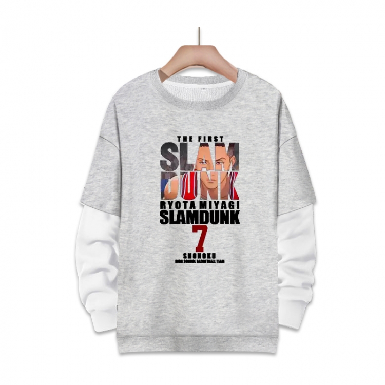 Slam Dunk  Anime fake two-piece thick round neck sweater from S to 3XL