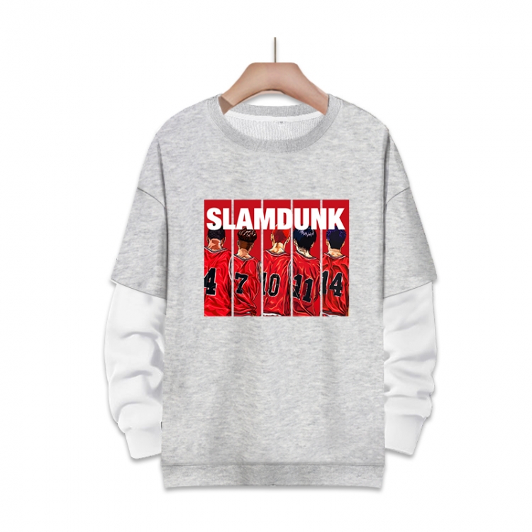 Slam Dunk  Anime fake two-piece thick round neck sweater from S to 3XL