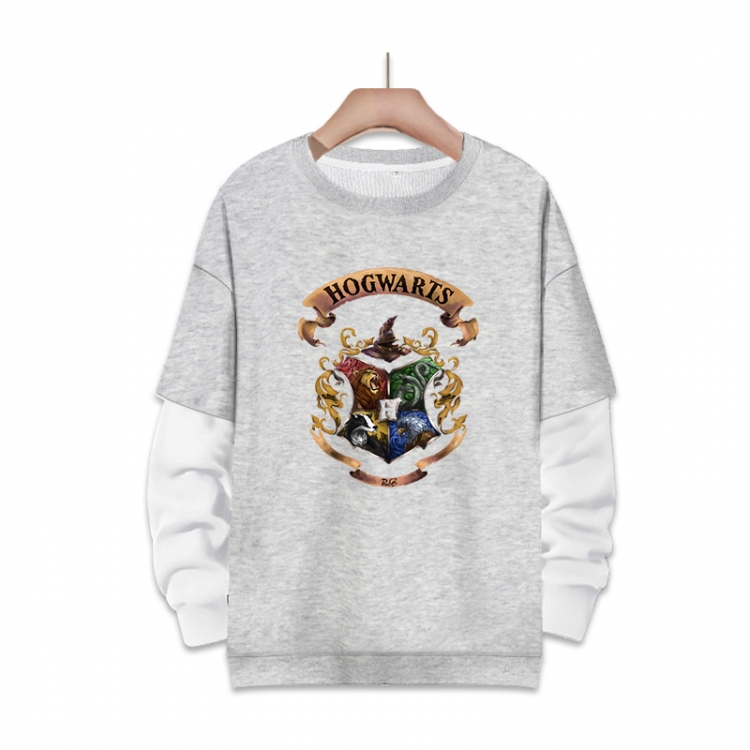 Harry Potter Anime fake two-piece thick round neck sweater from S to 3XL